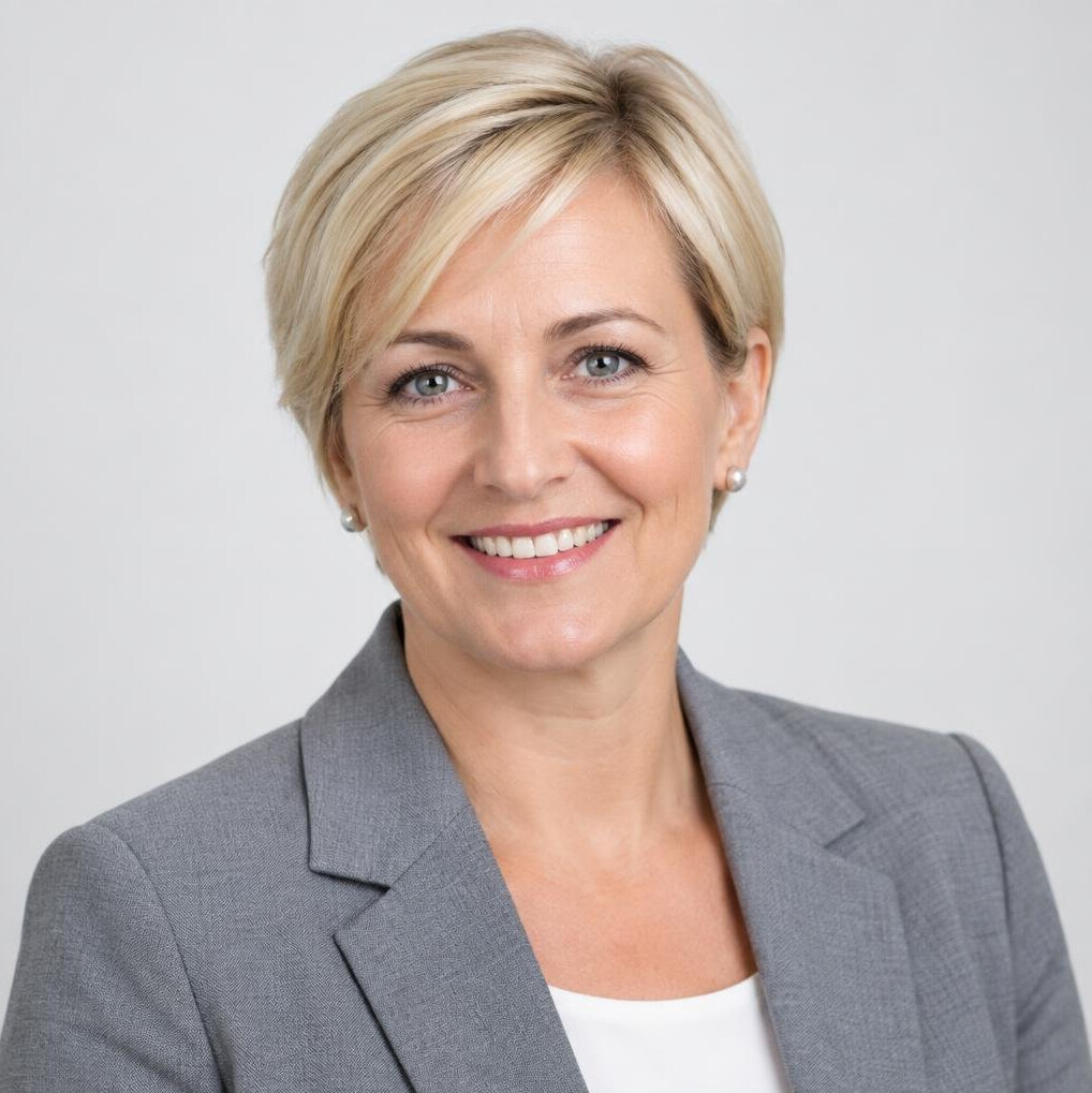 Studio portrait of a Slovenian woman client support lead