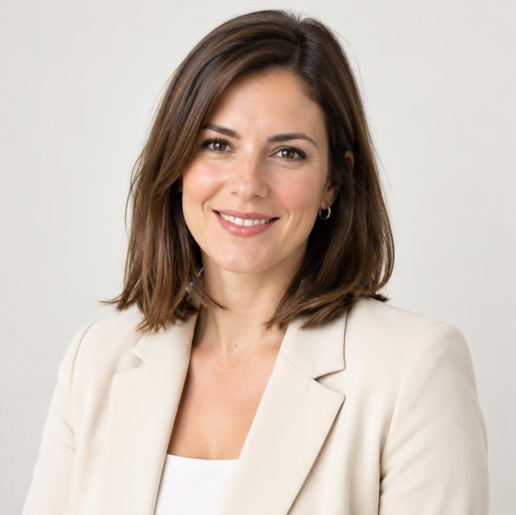 Studio portrait of a Slovenian woman project manager